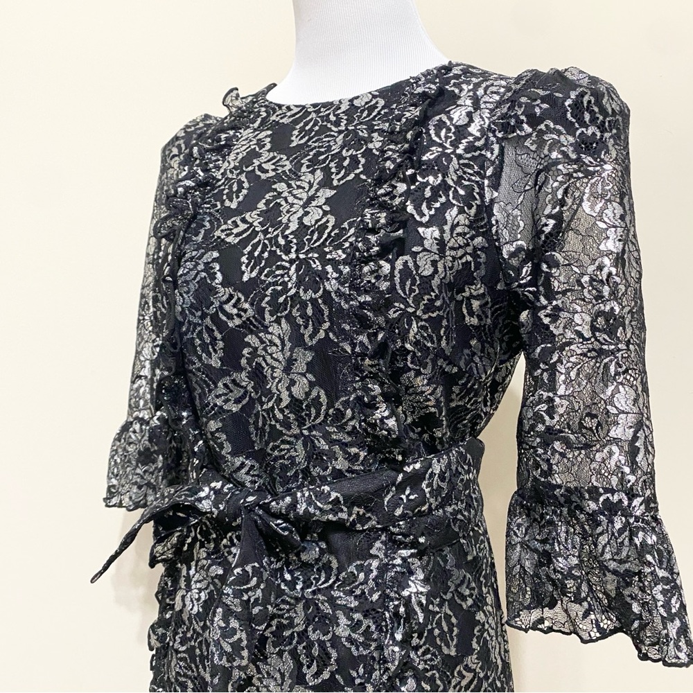 The Vampire’s Wife x H&M Mystique Silver Lace Dress - Picture 4 of 6